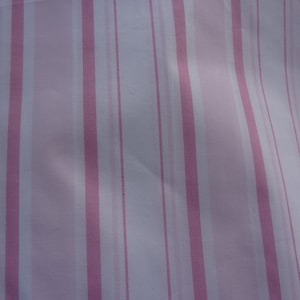 Rachel Ashwell Shabby Chic Pink White Brolly  Stripe 1yd x  54&quot; wide BTY