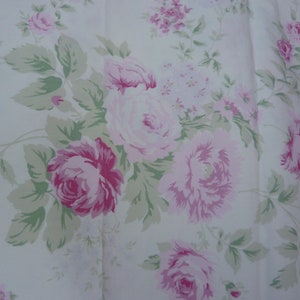 Rachel Ashwell Shabby Chic Boutique RARE Wild Flower Bouquet Ivory Pink Fabric