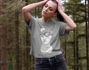 T-shirt carré soufflé pour femmes