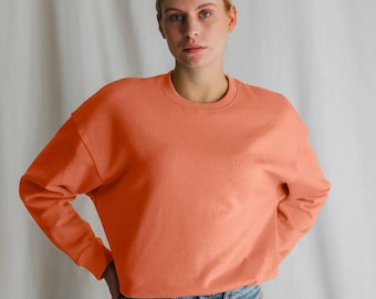 Pull oversize en coton bio : couleurs automnales pour femmes
