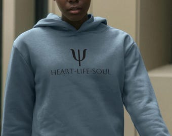 Grand sweat à capuche coupe décontractée Heart-life-soul pour femme Psi