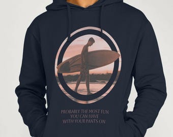 Sweat à capuche de surf amusant pour homme