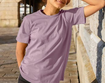 T-shirt en coton bio pour enfant : t-shirt basique respectueux de l'environnement