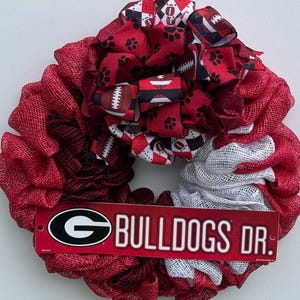 georgia Bulldogge Wreath!, Bulldog Dekor, Bulldawg Kranz, Georgia Bulldawg Dekor, Bulldawg Kranz, Georgia Bulldog Fußball, Bulldogge Fan