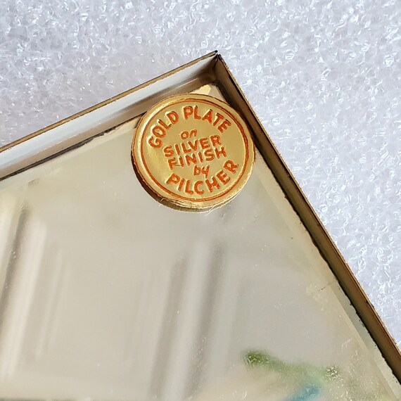 J.V. Pilcher Powder Compact With Mirror, Unused N… - image 8