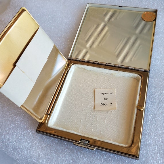 J.V. Pilcher Powder Compact With Mirror, Unused N… - image 5