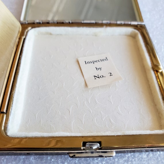 J.V. Pilcher Powder Compact With Mirror, Unused N… - image 6