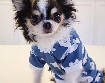Dog Clothes Happy Cloud Dog Pajamas, Clothes for Small Dogs, Small Dog Clothes, Chihuahua Clothes, Yorkie Clothes, XXS, XS, Small