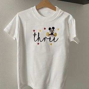 character birthday T-shirt | personalised | embroidered