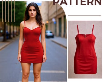 Patrón de costura fácil para minivestido – Ideal para principiantes