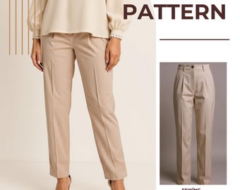 Full Length Tapered Leg Women's Trousers | Easy Sewing Instructions for Beginners