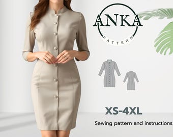 Vestido formal de mujer: Guía de costura para confeccionar (tallas XS-4XL, US 02-30)
