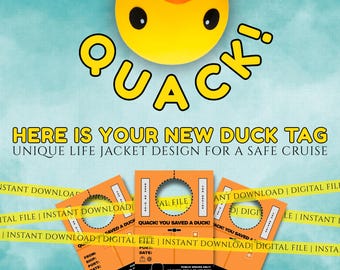 Cruise Duck Tags: Life Jacket Design (Digital Download)