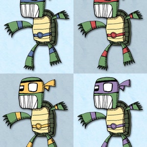 Art Print Teenage Mutant Ninja Turtles Illustration