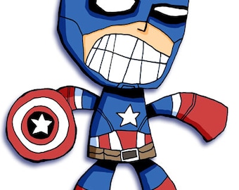 Avengers Captain America Art Super Hero Illustration