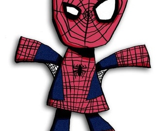 Super Hero Spiderman 5x7 Art Print