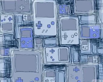 Game Boys Nintendo Video Game Art Print Illustration