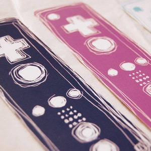 Nintendo Wii Wiimote Video Game Art Bookmark Set image 2