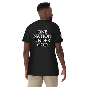 One Nation Under God American Flag USA Comfort ColorsUnisex garment-dyed heavyweight t-shirt