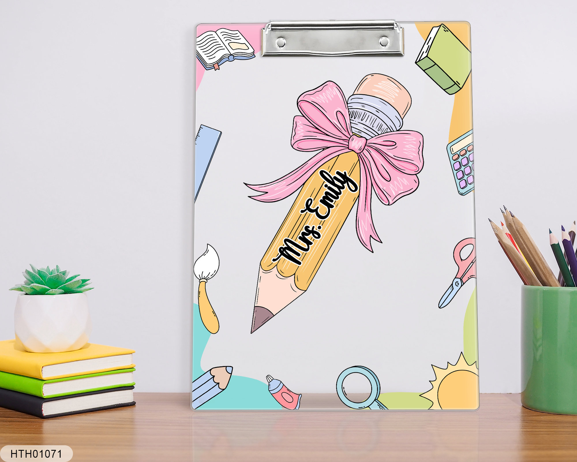 Personalized Teacher Clipboard, Clipboard, Teacher Acrylic Clipboard, Back to School Gift, Teacher Gift, Gift for Principal Assistant