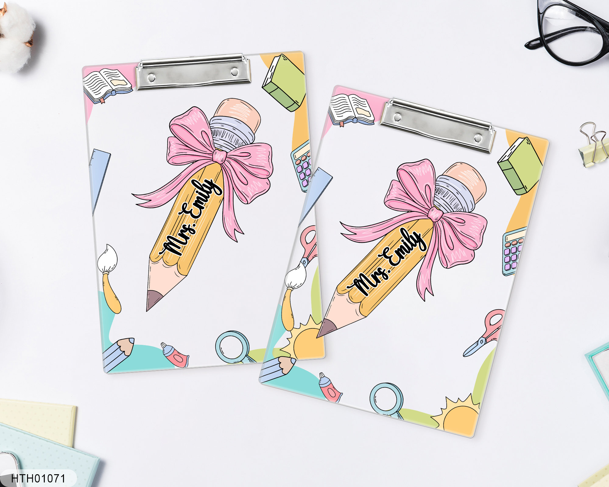 Personalized Teacher Clipboard, Clipboard, Teacher Acrylic Clipboard, Back to School Gift, Teacher Gift, Gift for Principal Assistant