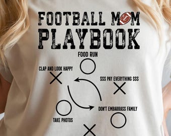 Football Mom Playbook Shirt, Football Mama Shirt, Football Mom Sweatshirt, Football Season Mama Tee, Football Mom Tee, Gift For Football Mom