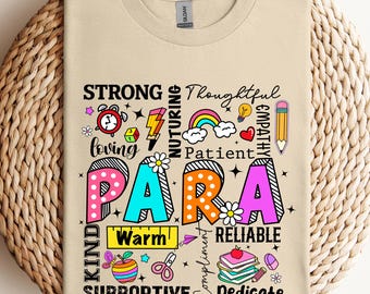 Paraprofessional Shirt, Paraprofessional Group Tee, Paraprofessional Graphic Shirt, Teacher Aide Tee,Teacher Gift, Teacher Appreciation Gift