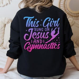 Gymnast Shirt, Girls Gymnast Sweatshirt, Gymnastics Kids Tee, Gift for Christian, Gymnastics Sweater, Gymnastic Gift, Christian Gymnast Tee