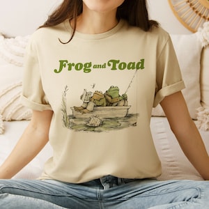 Frog And Toad Shirt, Vintage Classic Book Cover T-Shirt, Vintage Classic Book Shirt, The Lovers Frog And Toad Tee, 90s Classic Book Shirt
