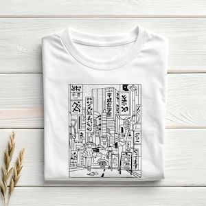 Minimalist Tokyo Street Shirt, Tokyo Shirt, Tokyo Japan Shirt, Japan Travel Gift, Tokyo Lover Tee, Japan Vacation Gift,Japan Streetwear Tee image 6