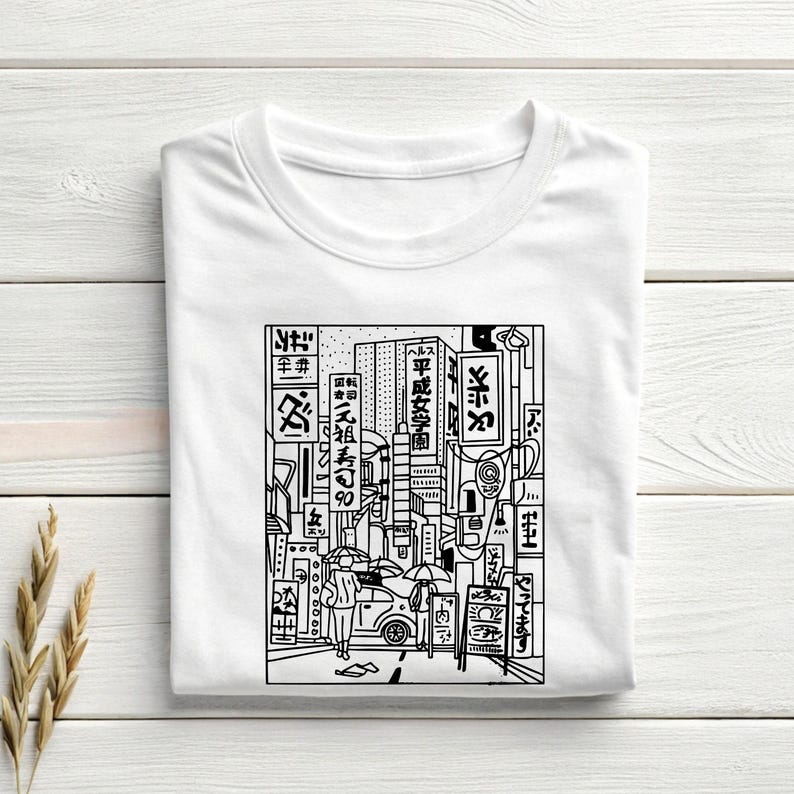 Minimalist Tokyo Street Shirt, Tokyo Shirt, Tokyo Japan Shirt, Japan Travel Gift, Tokyo Lover Tee, Japan Vacation Gift,Japan Streetwear Tee image 6