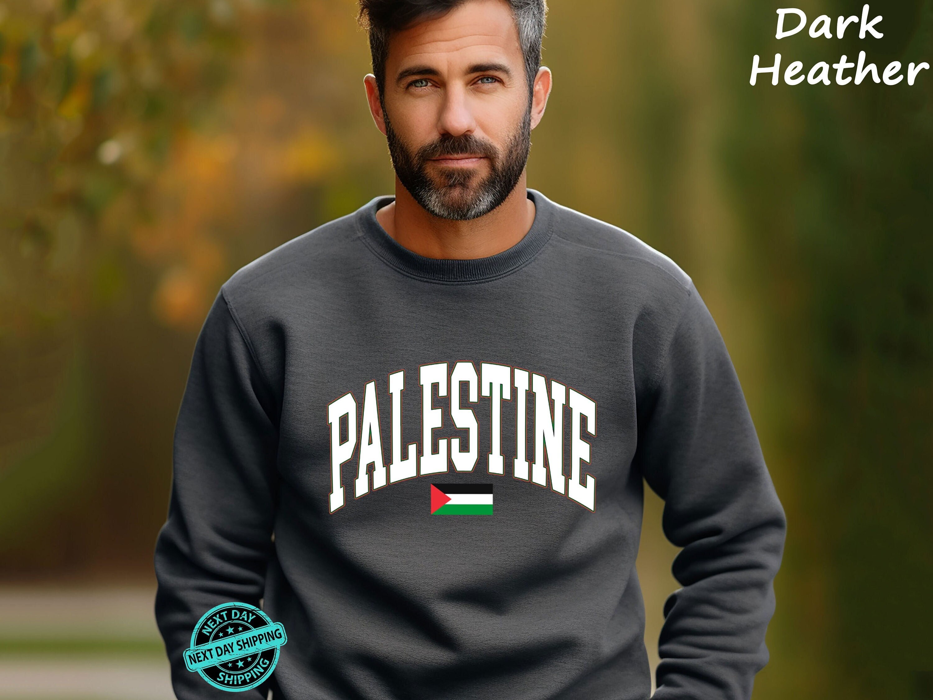 Palestine Flag Products - Sustainably Made Unisex Premium Sweatshirt 1948