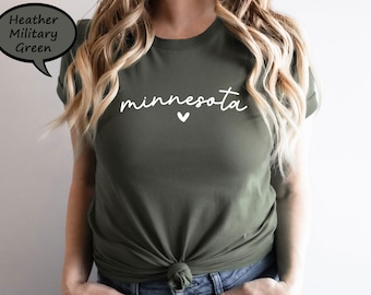 Minnesota Shirt, Minnesota Vacation Tee, Minnesota State Shirt, Minnesota Trip Shirt, State Of Minnesota Gift Tee, Minnesota Travel Souvenir