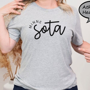 Minnesota Shirt, Women’s Minnesota Shirt, State Of Minnesota Shirt, Minnesota Girl Tee, Moving to Minnesota Gift Tee, Minnesota Travel Shirt image 5