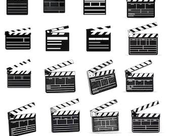 Clapper Board SVG, Movie SVG, Film SVG, Clapper Board Clipart, Movie ...