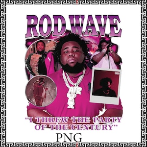 Rod Wave Nostalgia PNG File, Rapper Rod Wave Tour Design, Rod Wave Png Design, Rod Wave Nostalgia 2024 Rap Music Png-
