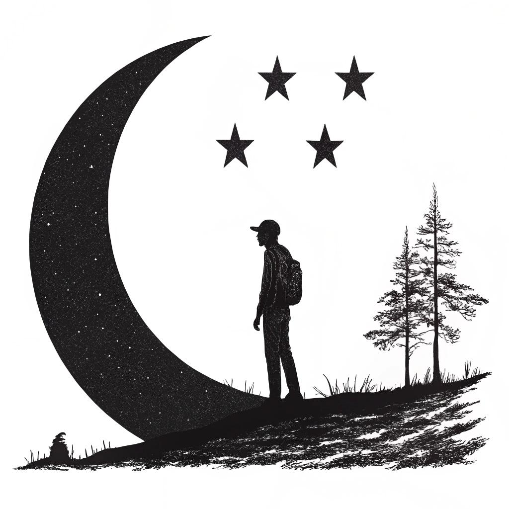 Crescent Moon Vector Art: SVG, PNG Cut Files (digital Download) - Etsy