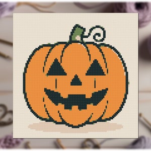 C2C Häkelmuster: Süßer Halloween Kürbis - Eck-zu-Eck Häkeln Graphgan Afghan C2C für Anfänger und Einsteiger Colorworks