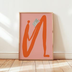Impresión de arte moderno Libros, Lectura, Libros | Carteles para amantes de los libros | Idea de regalo | Estilo Matisse