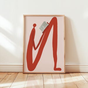 Art prints books, posters for book lovers | Minimalist gift idea | Living room wall decoration