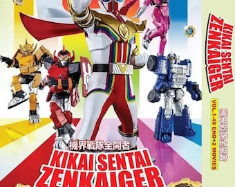 DVD Kikai Sentai Zenkaiger Vol.1-49 End + 2 Movie Box Set DVD