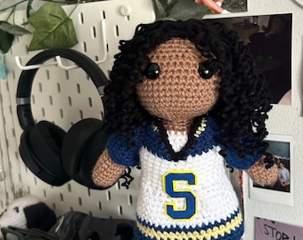 SZA Handmade Crochet Doll - Based on SOS album cover