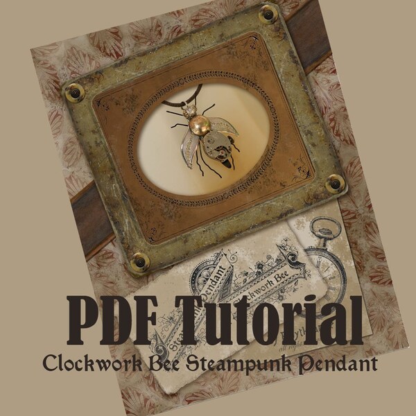 Steampunk Pendant Tutorial Clockwork Bee