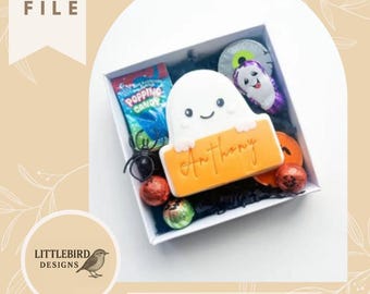 Ghost name plaque- STL cookie cutter and stamp