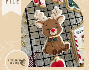 Reindeer - STL stamp and cookie cutter