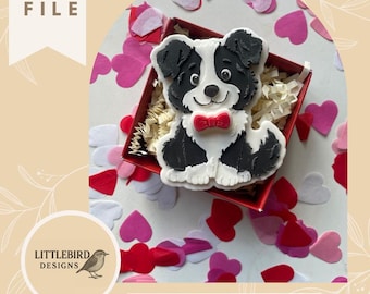 Alla hjärtans dag hund minis - STL kakform och stämpel