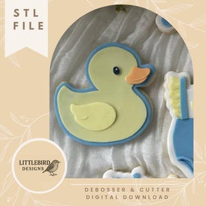 Rubber Duck- STL cookie cutter & Stamp