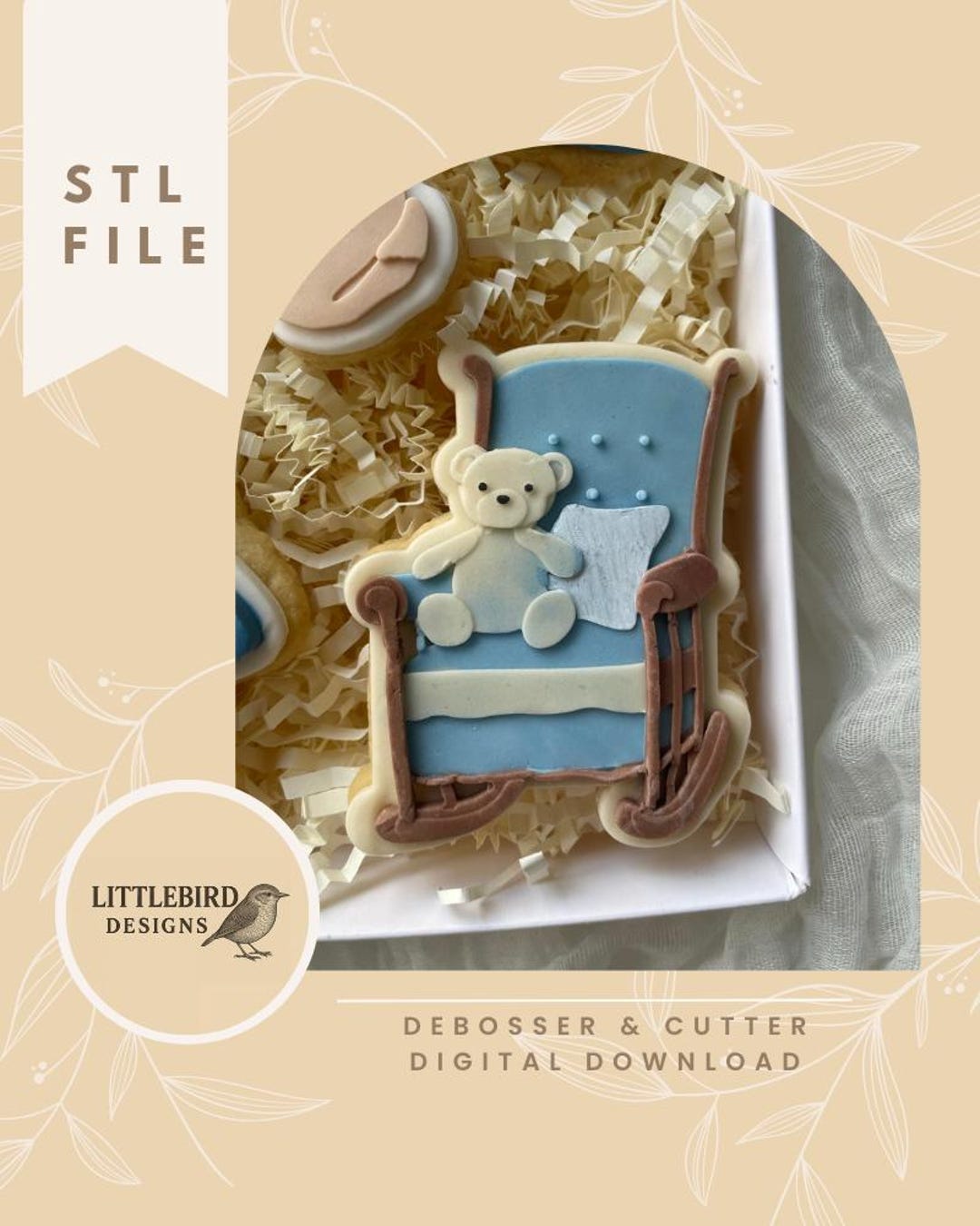 Baby Rocking Chair - STL Cookie Cutter and Stamp - Etsy