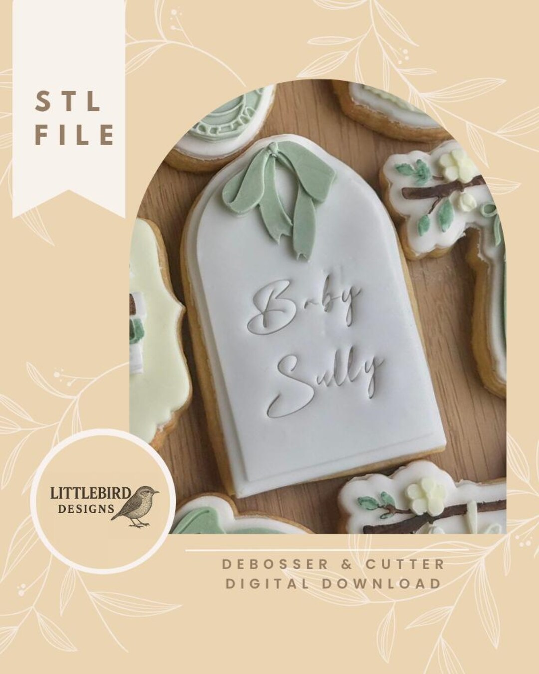 Bow With Arch- STL Cookie Cutter and Stamp - Etsy