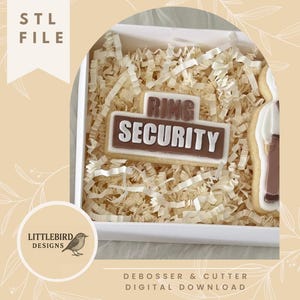 Ring security - STL cookie cutter and stamp